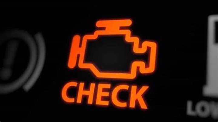 What does the orange check engine light mean?