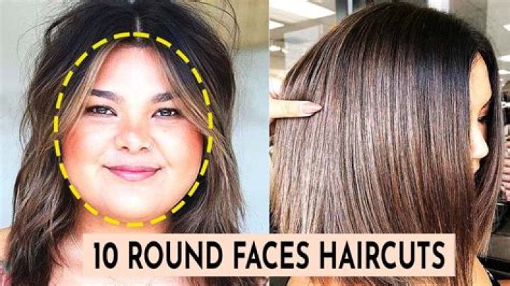 What haircut makes a round face look thinner?