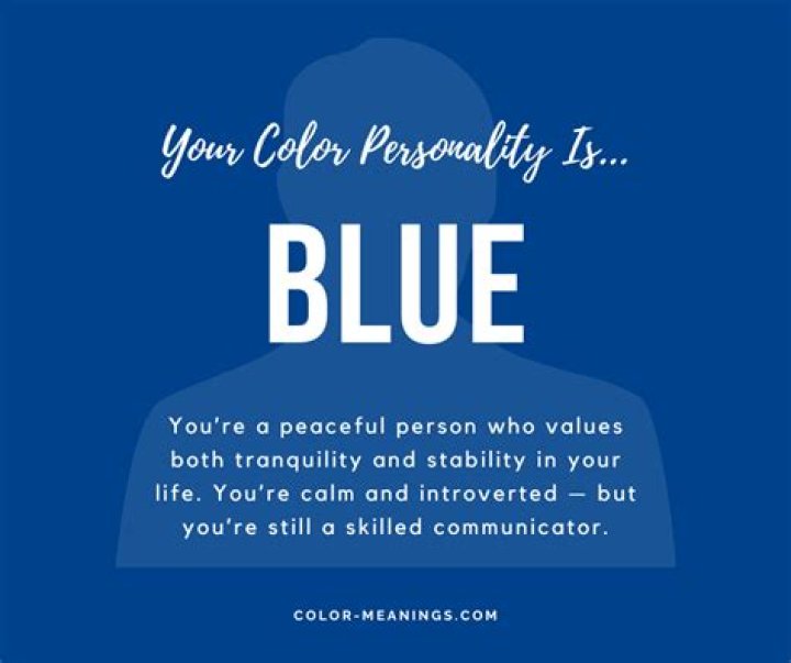 What is a blue personality color code?