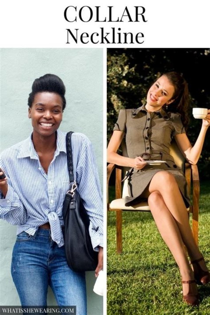 What is collar neckline?