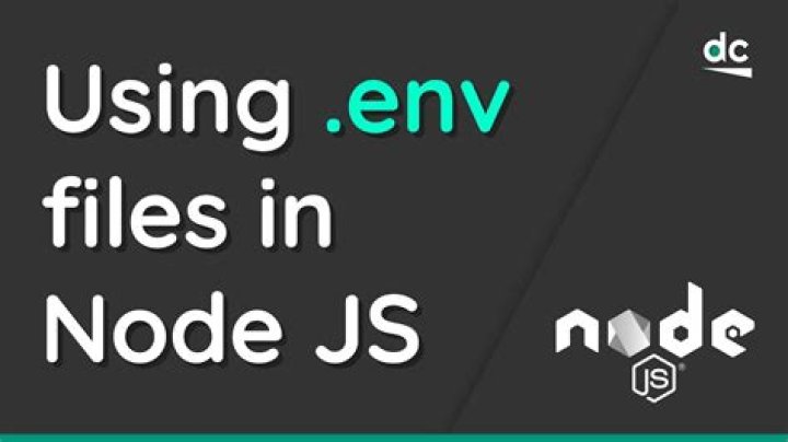 What is .env file in node JS?