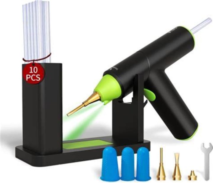 What is hot glue gun made of?