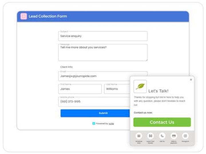 What is lead capture form Wix?