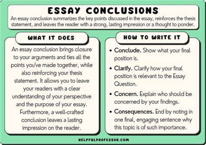 What is the conclusion in the text?