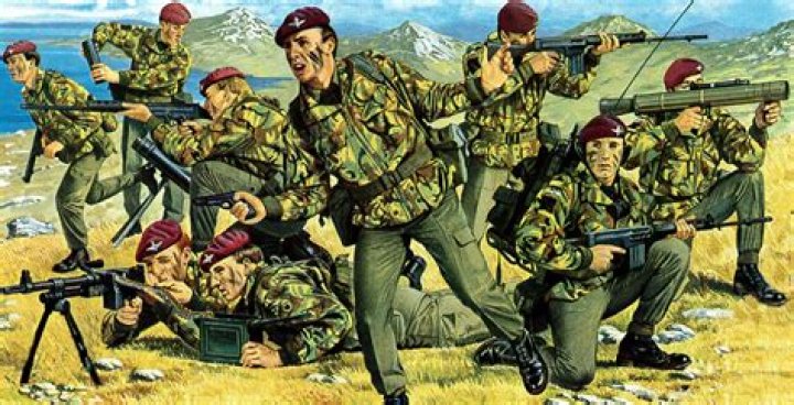 What rifle did the British use in the Falklands?