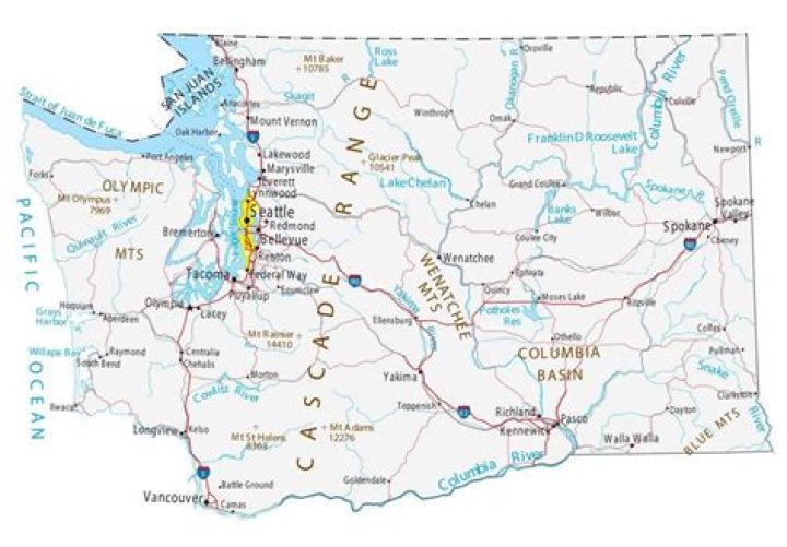 What towns are in Western Washington?