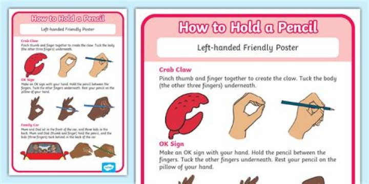 When should a child be able to hold a pencil?