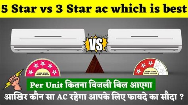 Which is better 4 star or 5 star AC?