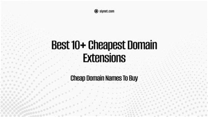 Which is the cheapest domain extension?