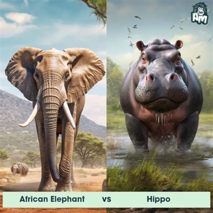Who wins hippo or elephant?