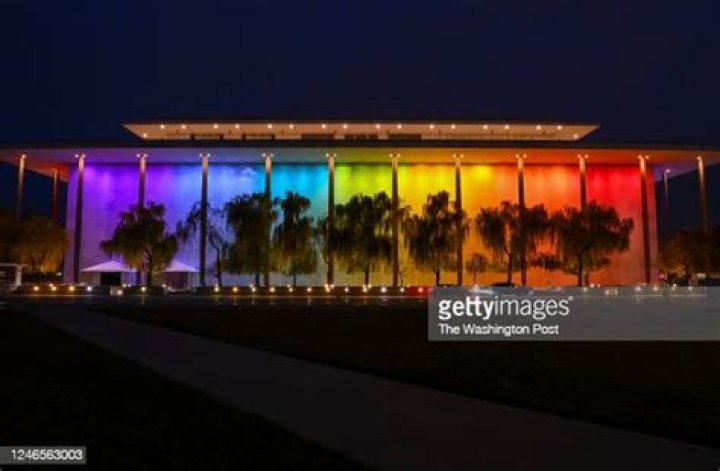 Why is the Kennedy Center Rainbow lights?